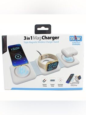 📱Bluestone 3-in-1 Magnetic Wireless Charger Stand📱 🆕